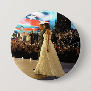 Präsident Barack und Michele Obama Button