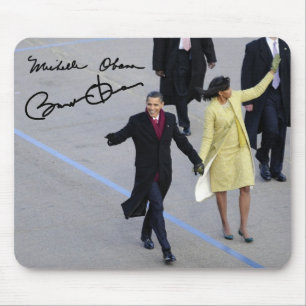 Präsident Barack und Michele Obama Mousepad