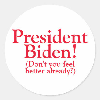 Präsident Biden Runder Aufkleber