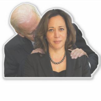 Präsident Biden Sniffing Harris Vinyl Stickers Aufkleber