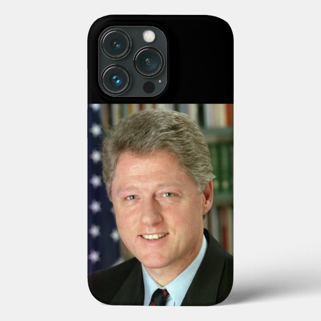 Präsident Bill Clinton Foto Case-Mate iPhone Hülle (Rückseite)