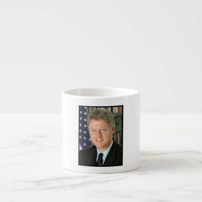 Präsident Bill Clinton Foto Espressotasse (Vorderseite)