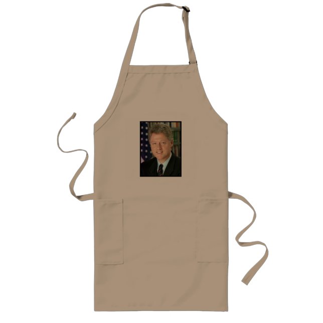Präsident Bill Clinton Foto Lange Schürze (Vorne)