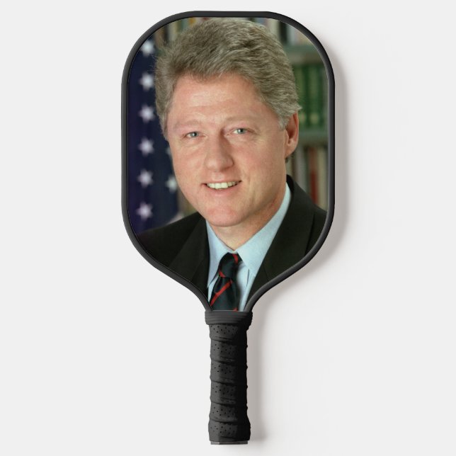 Präsident Bill Clinton Foto Pickleball Schläger (Vorderseite)