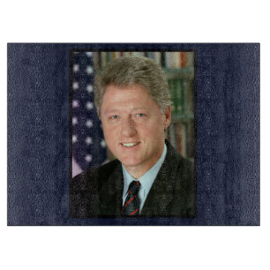 Präsident Bill Clinton Foto Schneidebrett