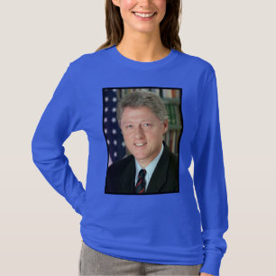 Präsident Bill Clinton Foto T-Shirt