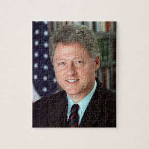 Präsident Bill Clinton Offiziell Portrait 8 x 10 Puzzle