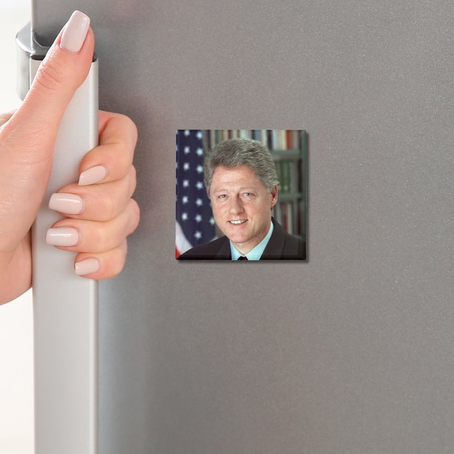 Präsident Bill Clinton Offiziell Portrait Magnet (Zazzle President Bill Clinton Official Portrait Magnet (Front))