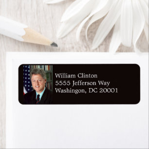 Präsident Bill Clinton Offiziell Portrait Rede