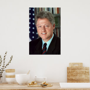 Präsident Bill Clinton offizielles Porträt 40 x 50 Poster