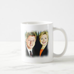 Präsident Bill Clinton und Präsidentin Hillary Cli Kaffeetasse