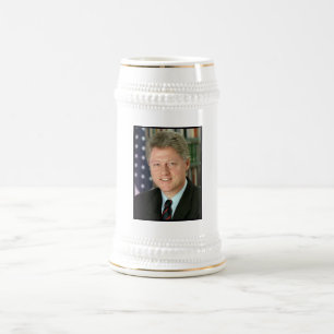 Präsident Bill Clinton Weißes Haus Foto Bierglas