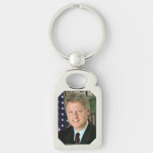 Präsident Bill Clinton Weißes Haus Foto Schlüsselanhänger