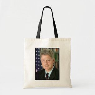 Präsident Bill Clinton Weißes Haus Foto Tragetasche