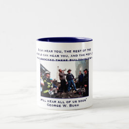 Präsident Bush, kann ich Sie, die Erholung hören Zweifarbige Tasse