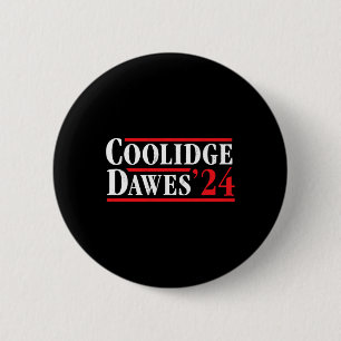 Präsident Calvin Coolidge 1924 - Retro 4. Juli Button