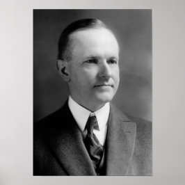 Präsident Calvin Coolidge Portrait - 1923 Poster