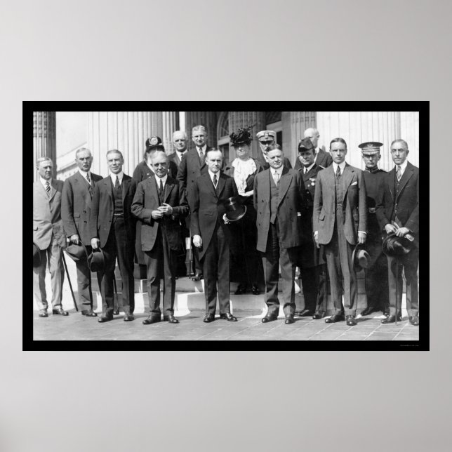 Präsident Coolidge und Herbert Hoover 1923 Poster (Vorne)