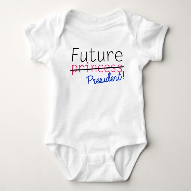 Präsident der künftigen Prinzessin Baby Strampler (Vorderseite)