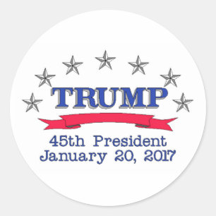 Präsident des Trumpf-45. Runder Aufkleber