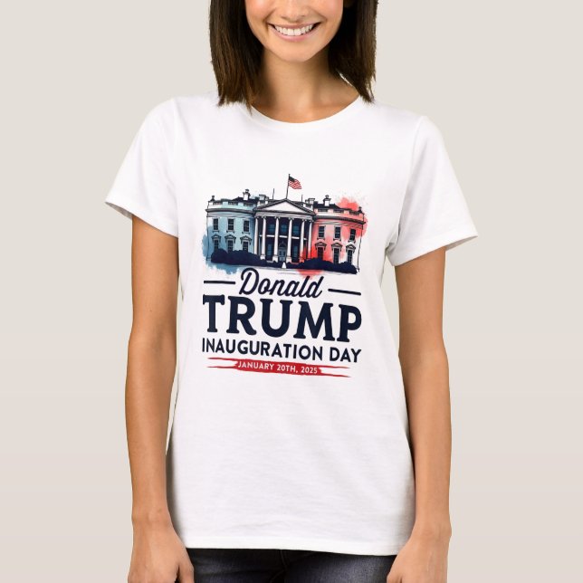 Präsident des Weißen Hauses Donald Trump Einweihun T-Shirt (Vorderseite)
