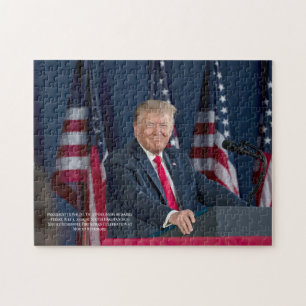 Präsident Donald J. Trump Berushmore Rede Puzzle
