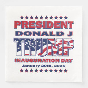 Präsident Donald J Trump Einweihung 2025 Serviette