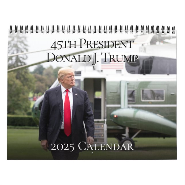 Präsident Donald J Trump Foto 2025 Kalender (Titelbild)