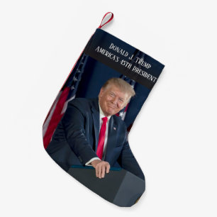 Präsident Donald J. Trump Foto Keepake Kleiner Weihnachtsstrumpf