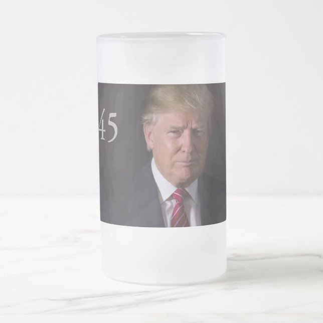 Präsident Donald J. Trump Mattglas Bierglas (Mittel)
