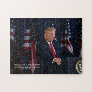 Präsident Donald J. Trump Mt Rushmore Foto Puzzle