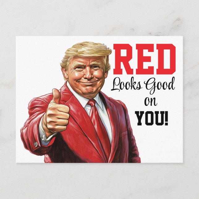 Präsident Donald J Trump Postcard Feiertagspostkarte (Vorderseite)