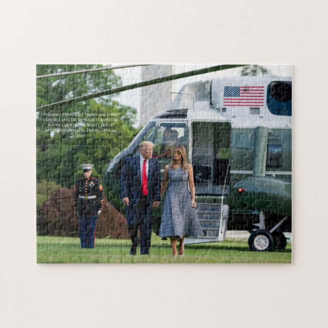 Präsident Donald J. Trump und Melania Trump Puzzle (Horizontal)