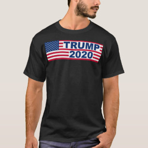 Präsident Donald Trump 2020 Amerikanische Flagge T-Shirt