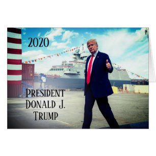 Präsident Donald Trump 2020 stockt das Marineschif