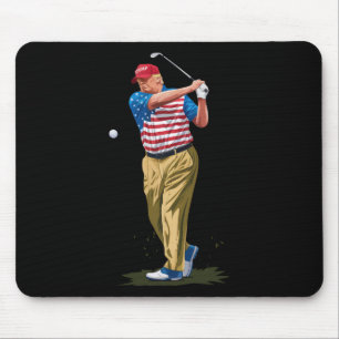 Präsident Donald Trump 2025 Golf Us Amerikanische Mousepad