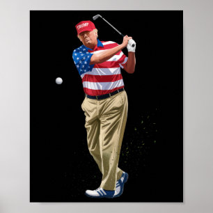 Präsident Donald Trump 2025 Us Amerikanische Flagg Poster