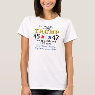 Präsident Donald Trump 45 47 Amerika T-Shirt