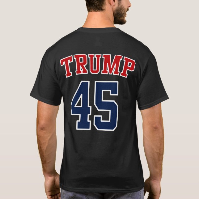 Präsident Donald Trump 45 T-Shirt (Rückseite)
