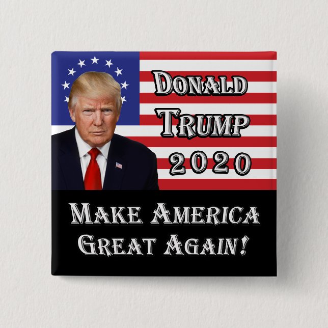 Präsident Donald Trump - Amerika wieder groß mache Button (Vorderseite)