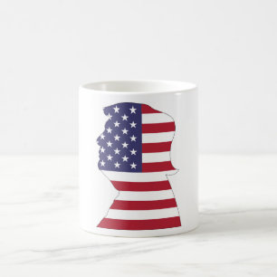 PRÄSIDENT DONALD TRUMP AMERIKANISCHE FLAGGE TASSE