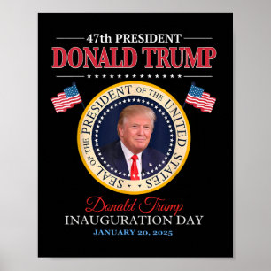 Präsident Donald Trump Amtseinführungsfeier 2025 M Poster