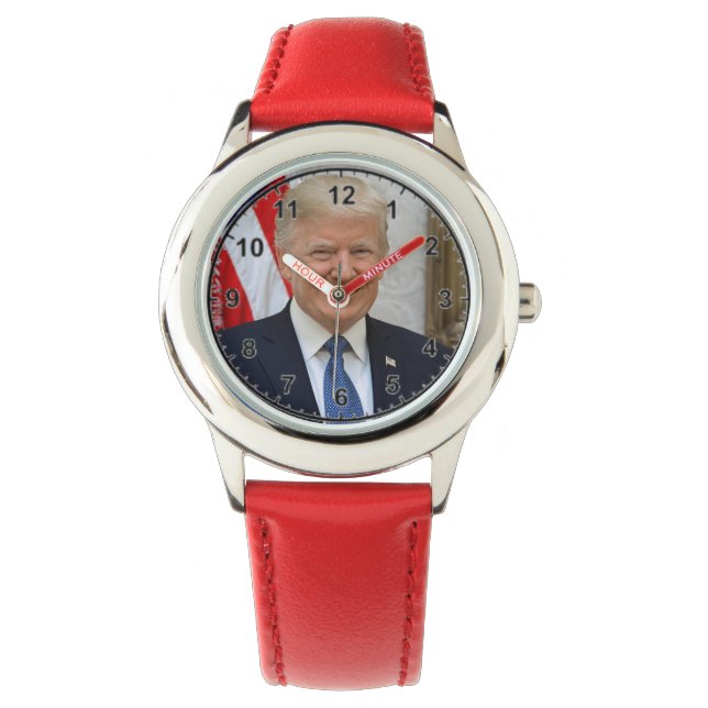 Präsident Donald Trump Armbanduhr (Vorderseite)