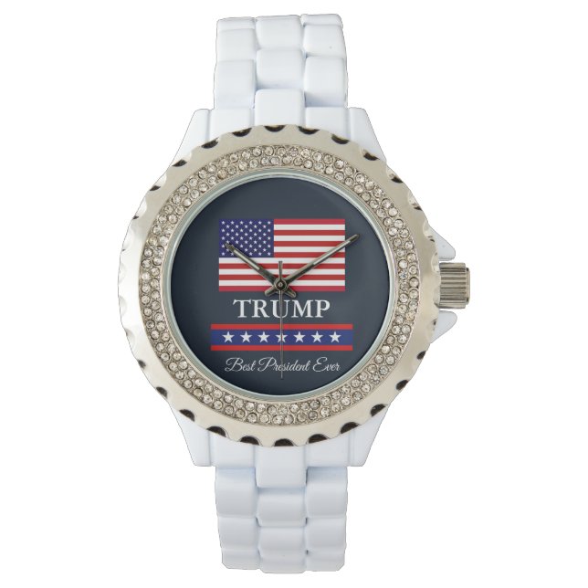 PRÄSIDENT DONALD TRUMP BEST PRÄSIDENT JE ARMBANDUHR (Vorderseite)