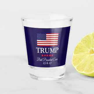 PRÄSIDENT DONALD TRUMP BESTER PRÄSIDENT ALLEZEIT SCHNAPSGLAS