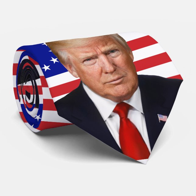 Präsident Donald Trump - Betsy Ross Flag! Krawatte (Gerollt)