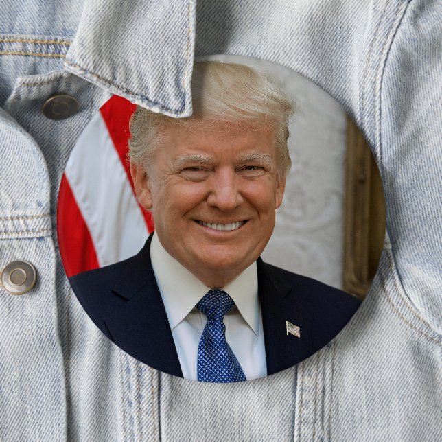 Präsident Donald Trump Button (Beispiel)