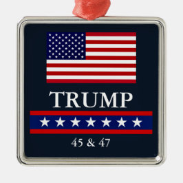 PRÄSIDENT DONALD TRUMP CHRISTMAS ORNAMENT AUS METALL