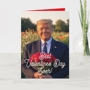 Präsident Donald Trump Der beste Valentinstag über Feiertagskarte