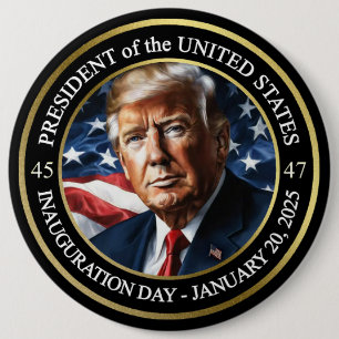 Präsident Donald Trump Einweihung 2025 Button